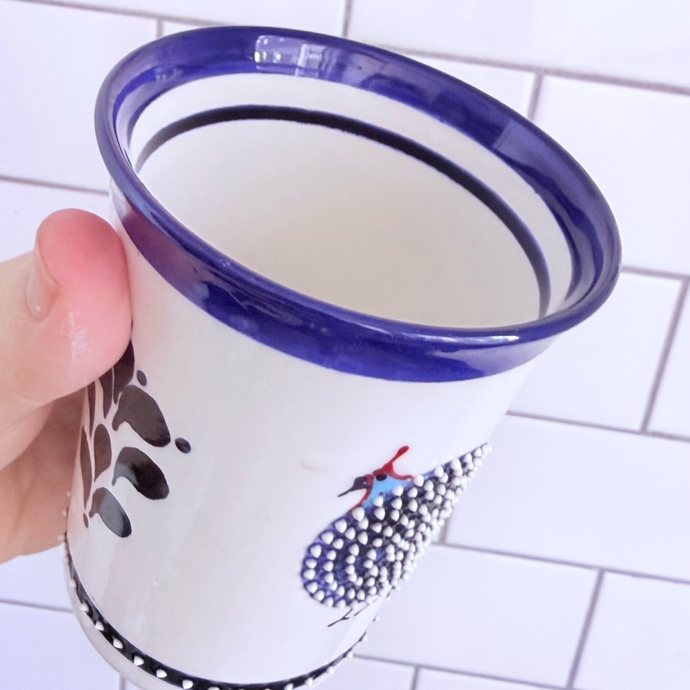 Silly Guinea Fowl, Hens: One-of-a-kind 11 oz Ceramic Mug